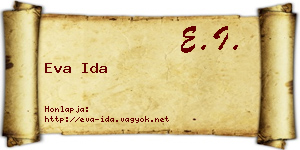 Eva Ida névjegykártya