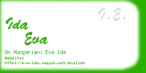 ida eva business card